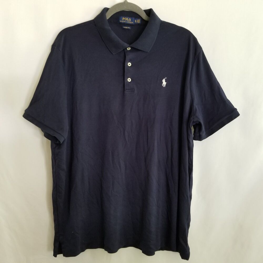 Polo Ralph Lauren Polo Men's Blue Short Sleeve Size XL*